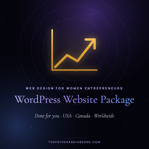 WordPress Website Package – The Father and I Are One